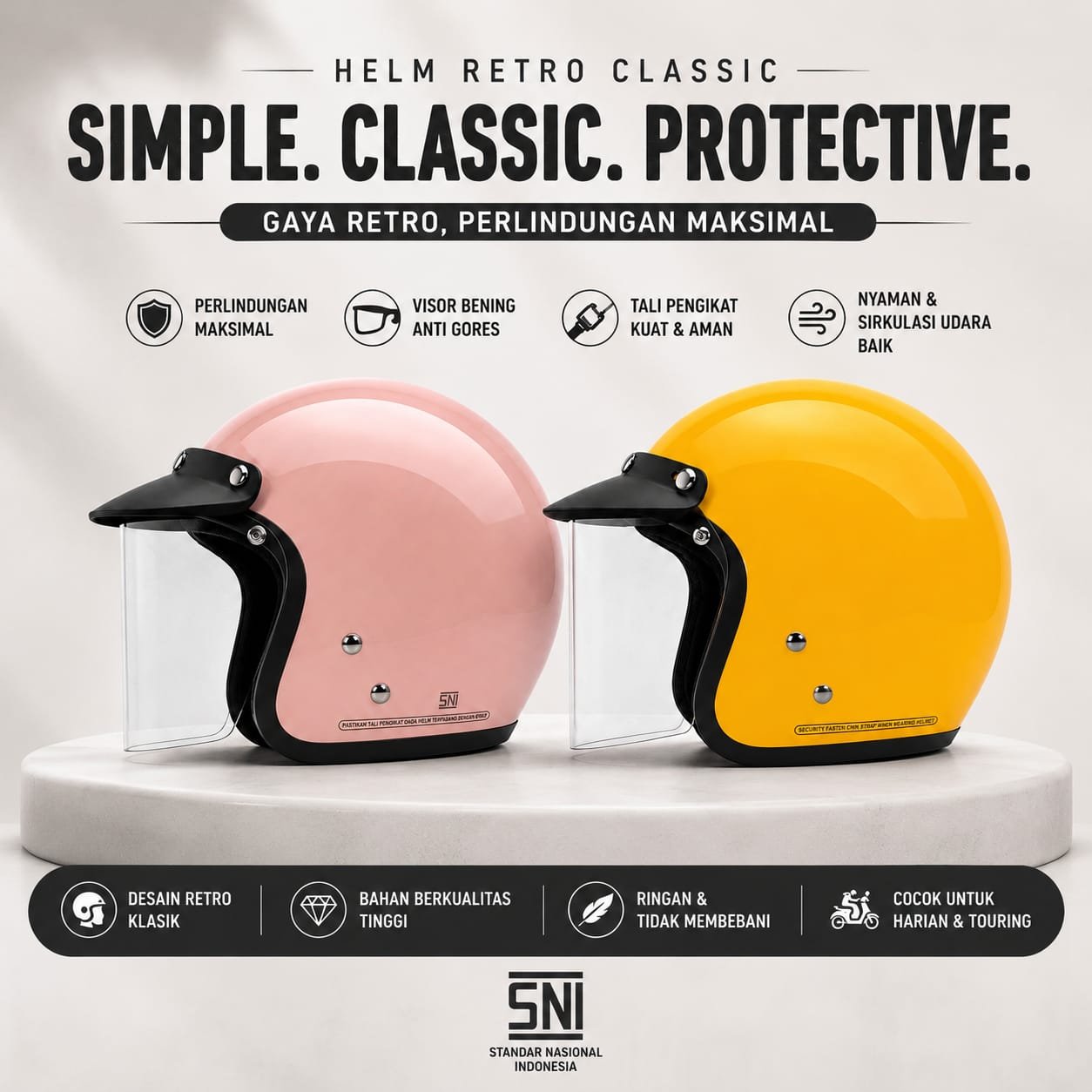 Helm Bogo Caramel - Foto 2